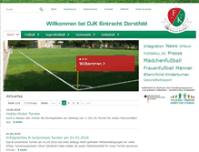 Tablet Screenshot of djk-eintracht-dorstfeld.de